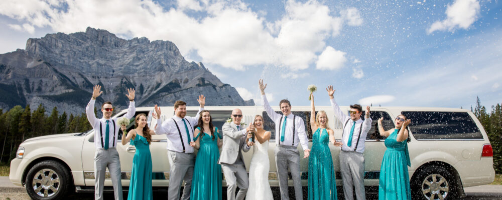 Wedding limo photo Wedding limo photo